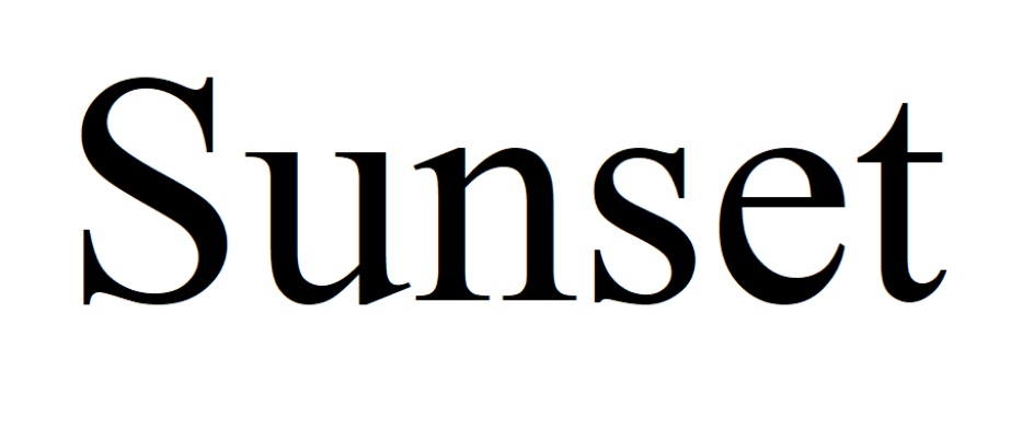 SUNSET