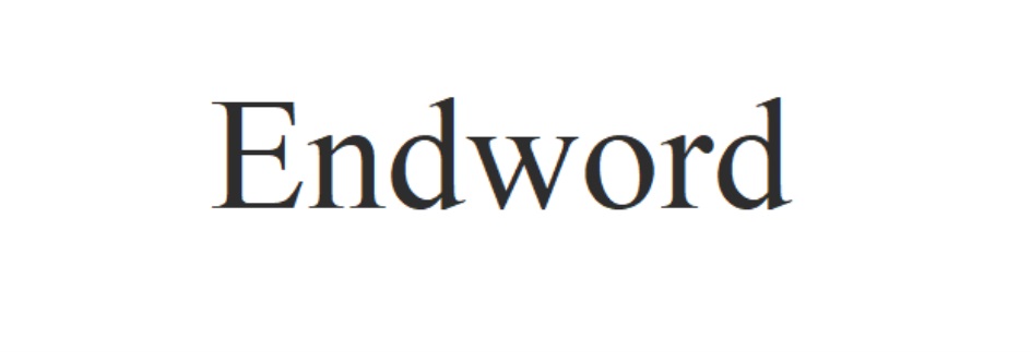 ENDWORD