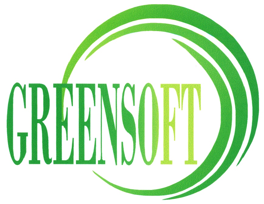 GREENSOFT Ltd. GREENSOFT logo. Grinsoft.