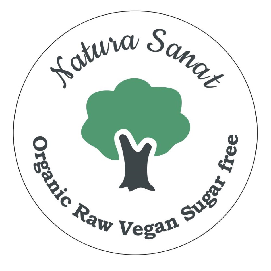 Натура Санат. Natura Sanat. Nature's (Natura Sanat) баннер. Organic woman logo.