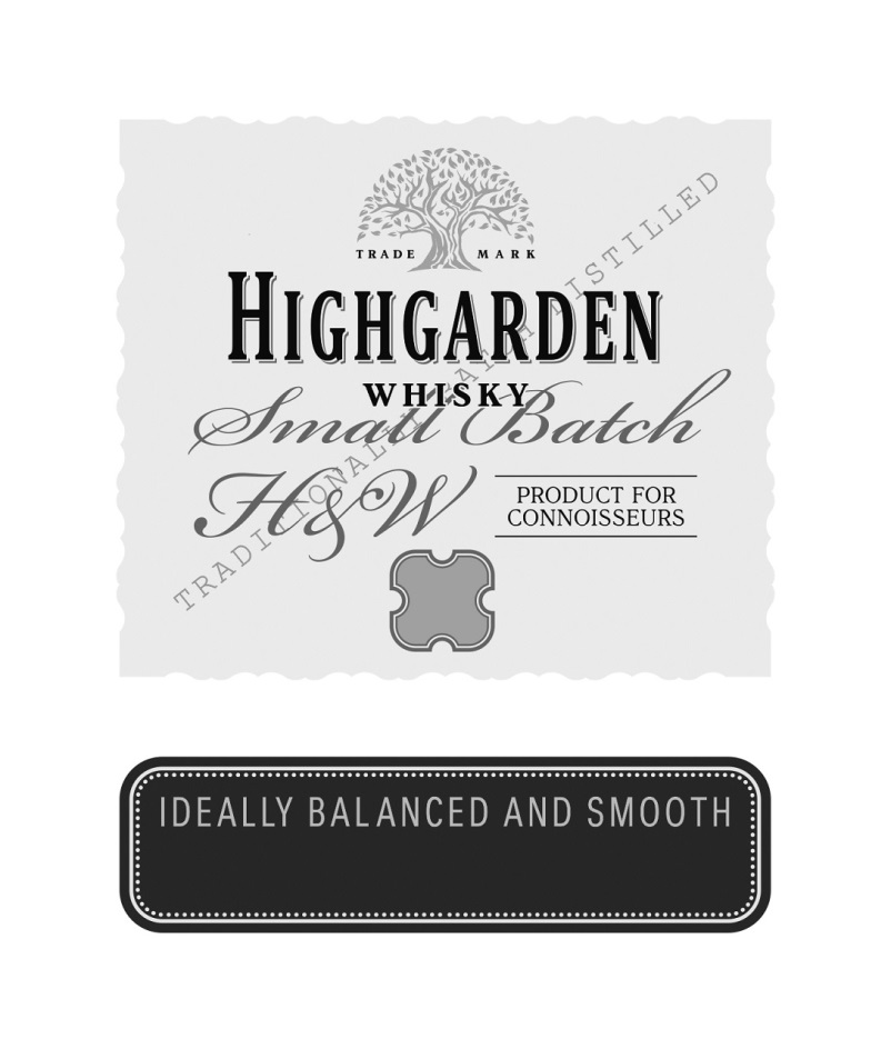 Виски Highgarden. Логотип виски.