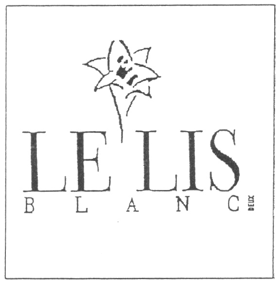 Le lis. Le Lis Blanc по письменному. Салон красоты Lis Blanc, Москва логотип.