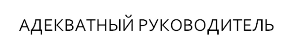 Адекватный. Адекватный руководитель.