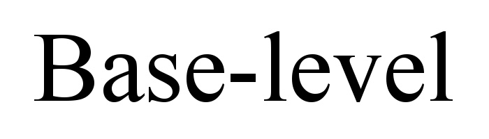 Base level. Wesleys Base. Reabase.