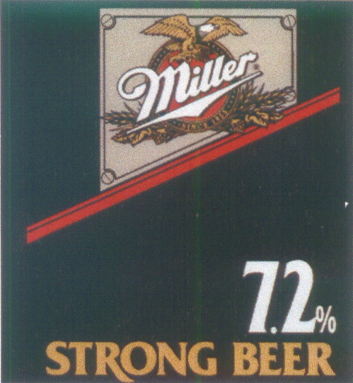 Strong beer. Товарный знак Миллер.