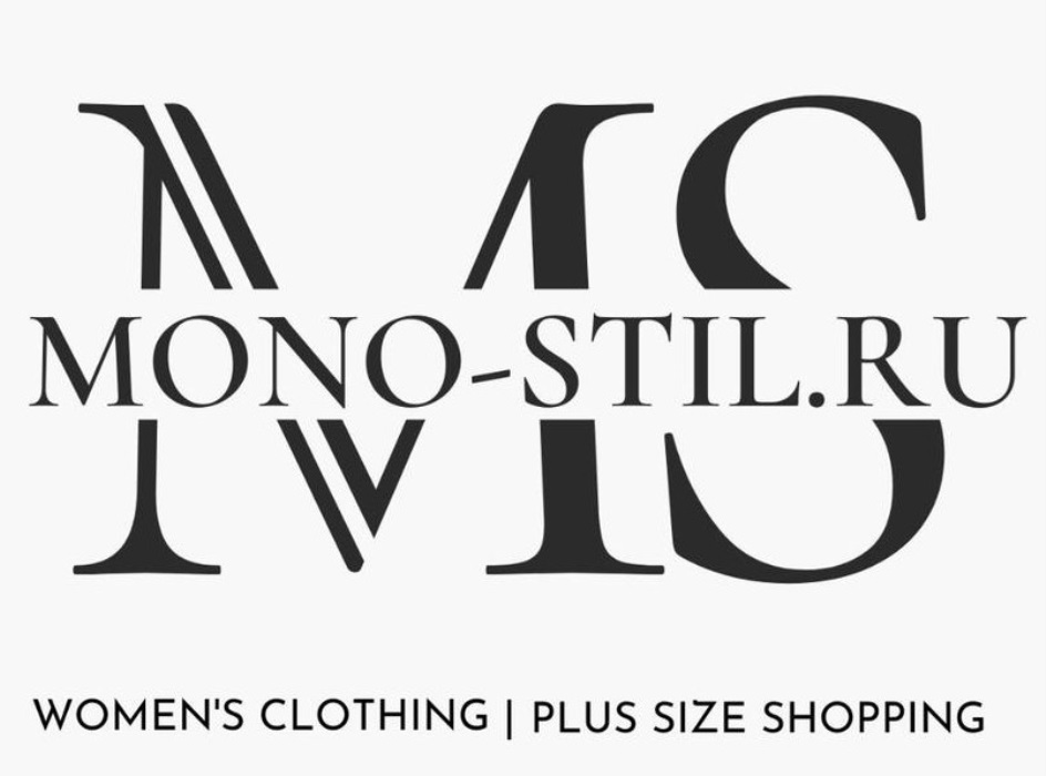 Моно стиль. Size logo. Mono still Plus Size.