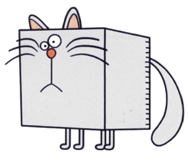Котик квадратик. Квадратный кот. Кот в квадрате. Квадратный котик рисунок. Мультяшный квадратный кот.