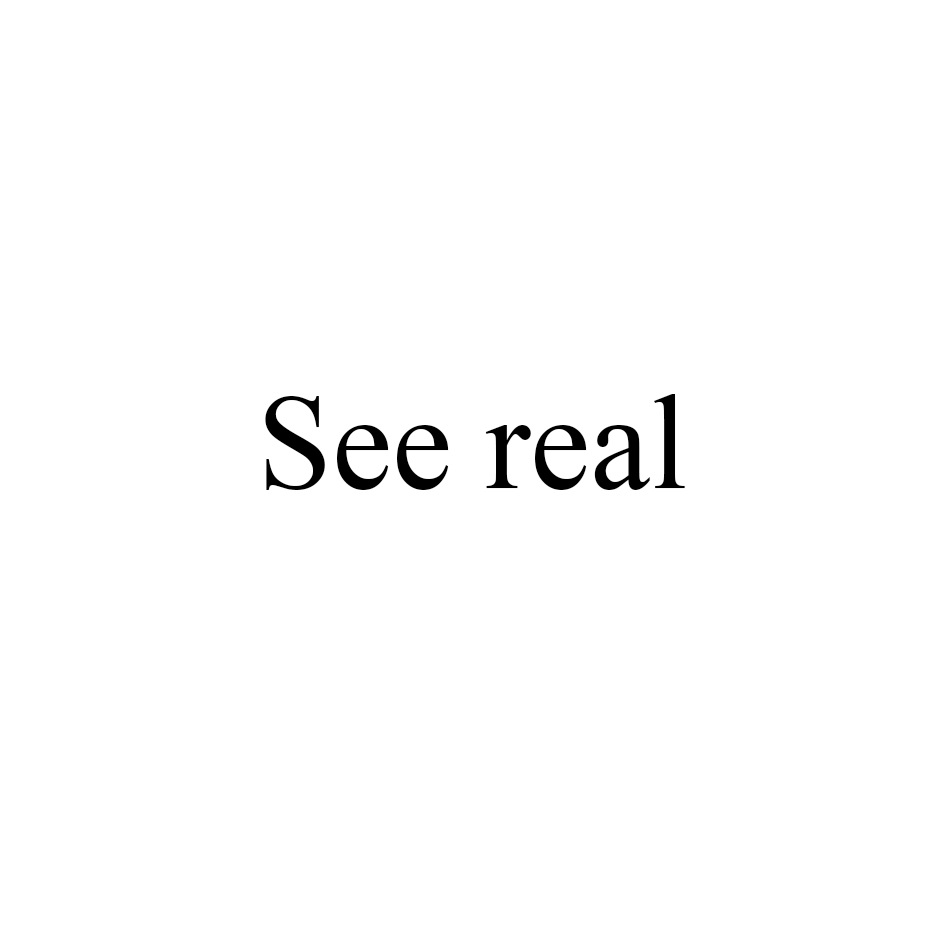 See the real. See the real