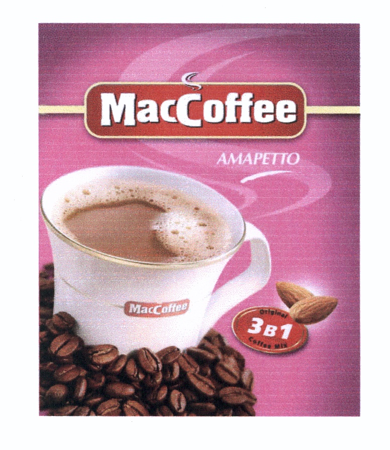 Растворимый кофейный напиток MacCoffee Strong (МакКофе) Крепкий 3 в 1, 25 пакети