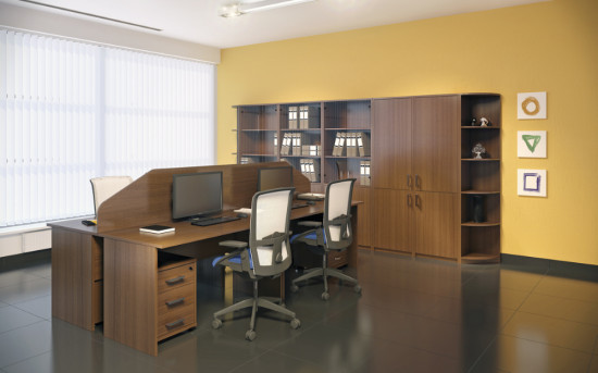 Мебель для офиса "АРГО", цвет "ОРЕХ"