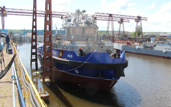 Спустили на воду второе судно из серии рейдовых буксиров проекта NE012