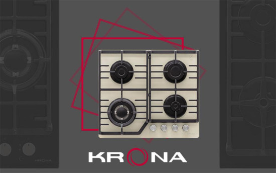 Новые газовые варочные панели «KRONA»: красота, функциональность и комплектное преимущество