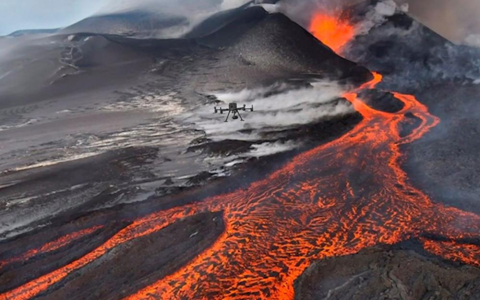 Беспилотные технологии DJI вывели на новый уровень исследования вулканов