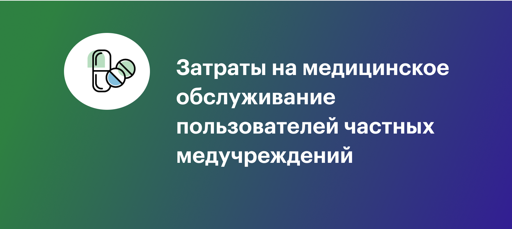 Затраты на медицинское обслуживание пользователей частных медучреждений ...