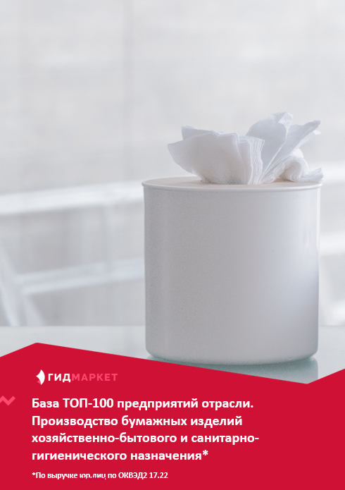 Крупнейшие предприятия отрасли. База ТОП-100. Производство бумажных ...