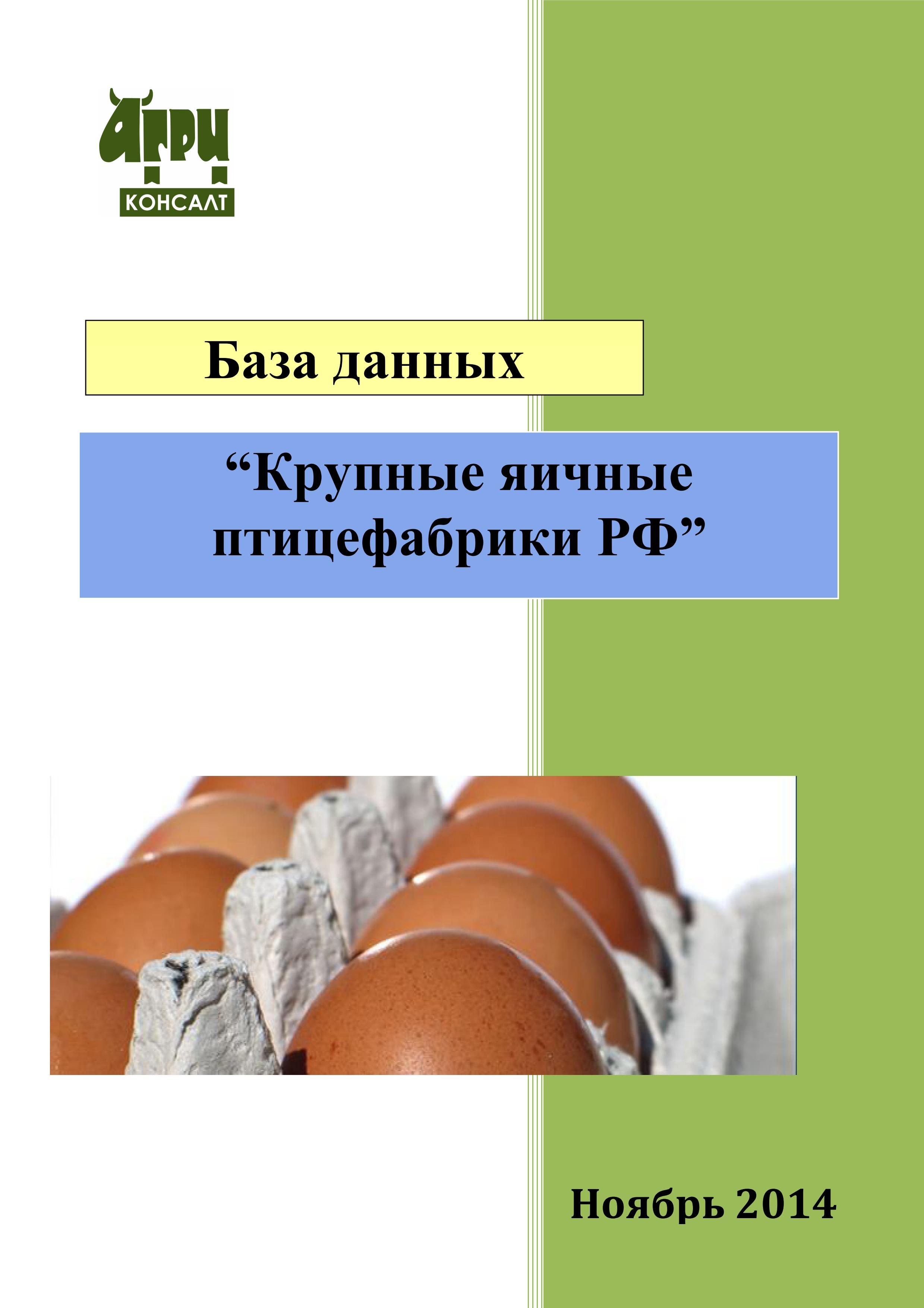 База данных “Крупные яичные птицефабрики РФ” (ноябрь 2014 г.) :: РБК  Магазин исследований